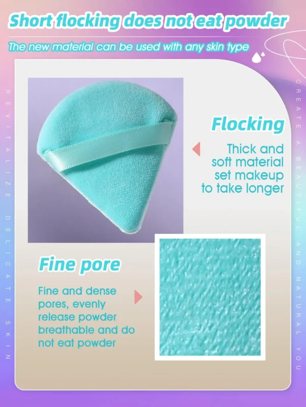 Makeup Puff Soft Triangle powder Mineral puff for face makeup - Image 5