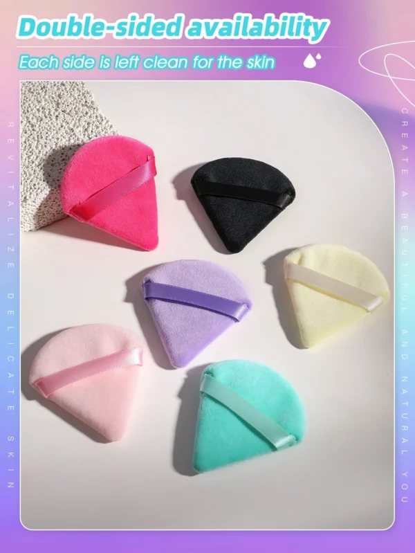 Makeup Puff Soft Triangle powder Mineral puff for face makeup - Image 3